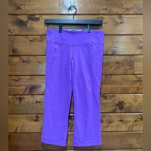 Lululemon Power Purple Gather & Crow Crop Leggings